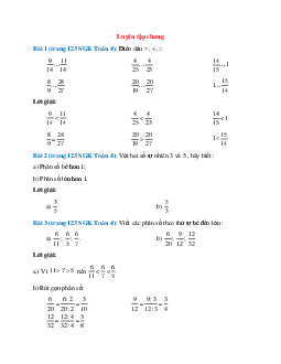 Toán lớp 4 trang 123 Luyện tập chung phần 1