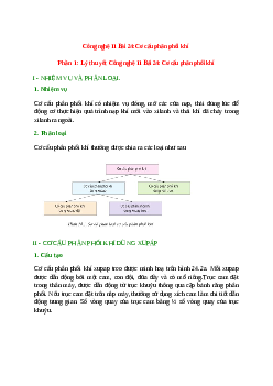 Lý thuyết Công nghệ 11 Bài 24 (mới 2023 + 10 câu trắc nghiệm): Cơ cấu phân phối khí