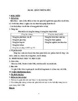 Giáo án Sinh học 9 Bài 48: Quần thể người mới nhất - CV5555