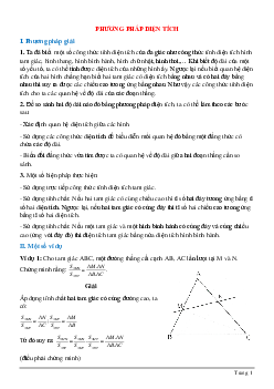 Phương pháp diện tích - Hình học toán 8