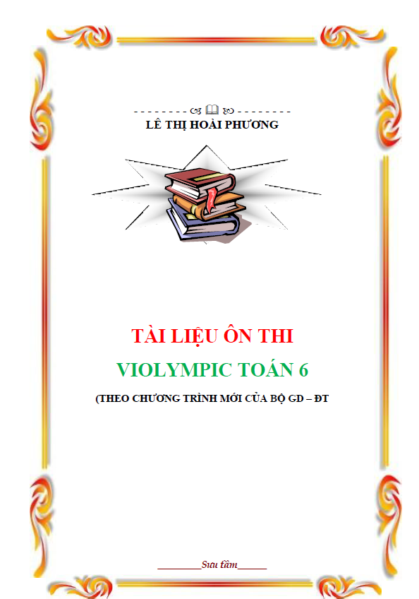 Tài liệu ôn thi Violympic Toán 6