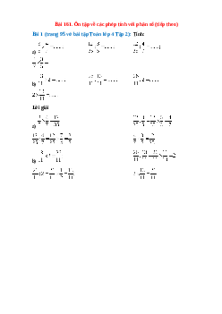 Tính: 3/5 x 4/7, 12/35 : 3/5, 12/35 : 4/7, 4/7 x 3/5