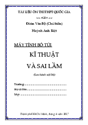 Kỹ thuật và sai lầm khi sử dụng máy tính bỏ túi trong giải toán