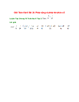 Luyện Tập 2 trang 16 Toán 6 Tập 2 | Kết nối tri thức Giải toán lớp 6