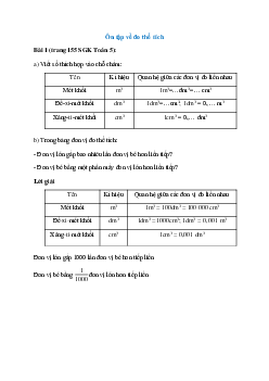 Viết số thích hợp vào chỗ chấm: 1m3=…dm3