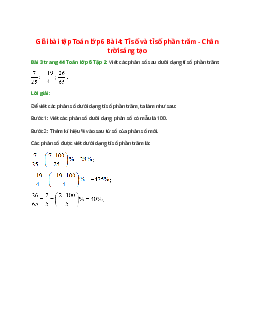 Bài 3 trang 44 Toán 6 Tập 2 | Chân trời sáng tạo Giải toán lớp 6