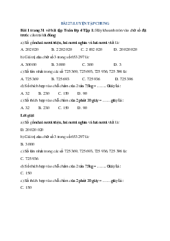 Hãy khoanh tròn vào chữ số đặt trước câu trả lời đúng: Số gồm hai mươi triệu