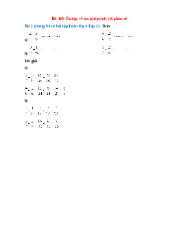 Tính: 2/7 + 3/8, 4/8 - 2/6, 3/4 + 1/6, 3/4 - 2/5