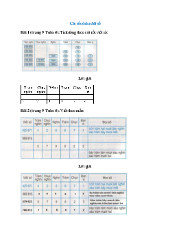 Toán lớp 4 trang 9, 10 Các số có sáu chữ số