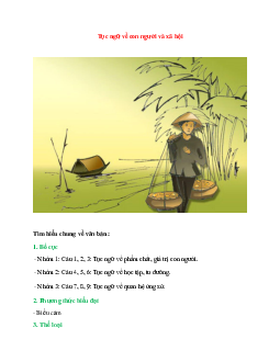 Tục ngữ về con người và xã hội – Ngữ văn lớp 7