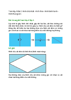 Bài 6 trang 86 Toán 6 Tập 1 | Chân trời sáng tạo Giải toán lớp 6