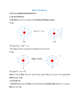 Lý thuyết Liên kết ion (Chân trời sáng tạo 2024) hay, chi tiết | Hóa học 10