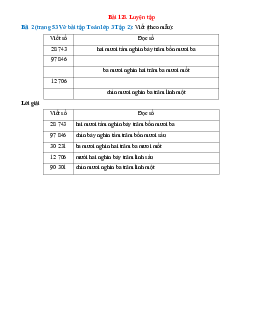 Viết theo mẫu bài 2 trang 53 Vở bài tập Toán lớp 3 Tập 2