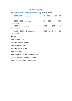 Tính nhẩm: 7000 + 200; 60 000 + 30 000