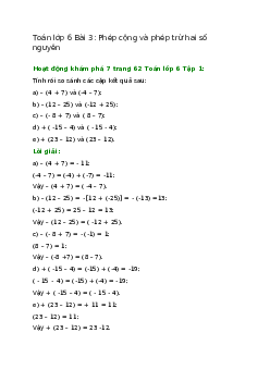 Hoạt động khám phá 7 trang 62 Toán 6 Tập 1 | Chân trời sáng tạo Giải toán lớp 6