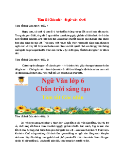TOP 8 mẫu Tóm tắt Góc nhìn 2025 hay, ngắn gọn