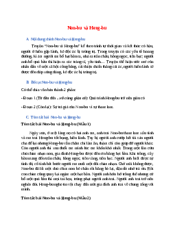 Nội dung chính bài Non-bu và Heng-bu hay, chính xác nhất