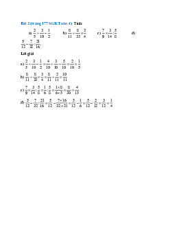 Tính: 2/5 + 3/10 - 1/2; 8/11 + 8/33 x 3/4