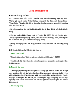 Cổng trường mở ra – nội dung, dàn ý phân tích, bố cục, tóm tắt