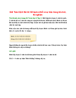 Thử thách nhỏ trang 92 Toán 6 Tập 2 | Kết nối tri thức Giải toán lớp 6