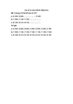 Số ? 18 000; 19 000; … ; … ; … ; …; 24 000