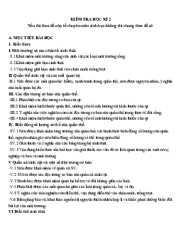 Giáo án Sinh học 12 Chủ đề hệ sinh thái - sinh quyển - bảo vệ môi trường mới nhất - CV5512