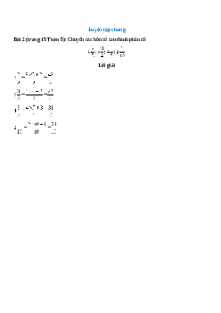 Chuyển các hỗn số sau thành phân số Bài 2 trang 15 Toán 5