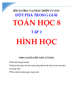 Bồi dưỡng phát triển tư dư Toán 8 - phần hình học