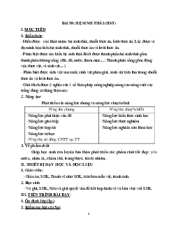 Giáo án Sinh học 9 Bài 50: Hệ sinh thái mới nhất - CV5555