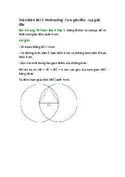 Bài 4 trang 79 Toán 6 Tập 1 | Chân trời sáng tạo Giải toán lớp 6