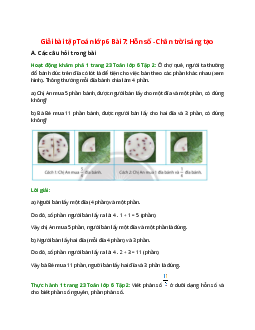 Giải SGK Toán 6 Bài 7 (Chân trời sáng tạo): Hỗn số