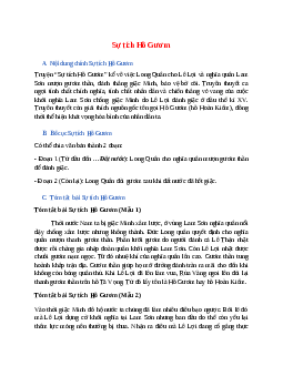 Nội dung chính bài Sự tích Hồ Gươm hay, chính xác nhất