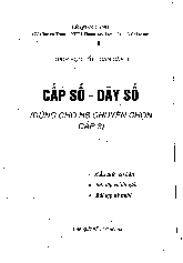 Tài liệu dãy số – cấp số dành cho học sinh khối chuyên
