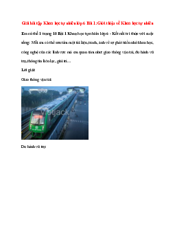 Mỗi em có thể sưu tầm một tài liệu, tranh, ảnh về sự phát triển nhờ khoa học, công nghệ