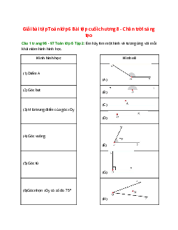 Câu 1 trang 96 - 97 Toán 6 Tập 2 | Chân trời sáng tạo Giải toán lớp 6