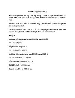 Năm 2003 gia đình bác Hòa thu hoạch được 8 tấn thóc