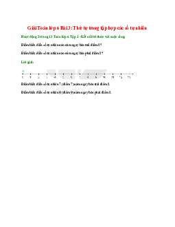 Hoạt động 2 trang 13 Toán 6 Tập 1 | Kết nối tri thức Giải toán lớp 6