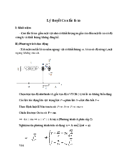 Lý thuyết Con lắc lò xo (mới 2023 + 30 câu trắc nghiệm) hay, chi tiết – Vật Lí 12