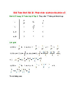 Bài 6.27 trang 21 Toán 6 Tập 2 | Kết nối tri thức Giải toán lớp 6
