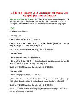 Bài 3 trang 40 Toán 6 Tập 2 | Chân trời sáng tạo Giải toán lớp 6