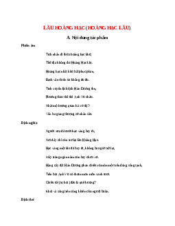 Lầu Hoàng Hạc (Hoàng Hạc Lâu) - Tác giả tác phẩm - Ngữ văn lớp 10