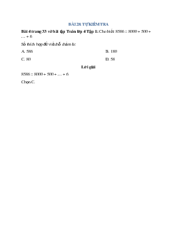 Cho biết: 8586 = 8000 + 500 + … + 6