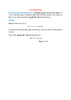 Một hình tam giác có đáy 20cm