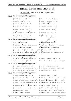 Đề cương ôn tập học kì 1 Toán 11