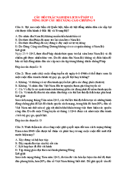 100 câu Trắc nghiệm Lịch sử 12 Chương 3 phần 2 nâng cao có đáp án 2023: Việt Nam từ năm 1945 đến năm 1954