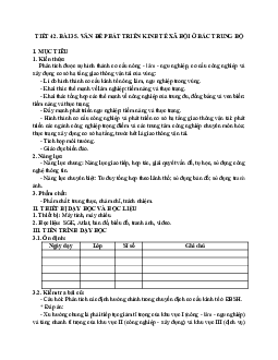 Giáo án Địa lí 12 Bài 35 Vấn đề phát triển kinh tế- xã hội ở Bắc Trung Bộ mới nhất