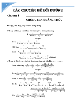 Chứng minh đẳng thức và tính giá trị biểu thức Toán 9