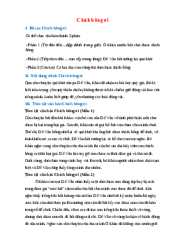 Bố cục bài Chích bông ơi chuẩn nhất