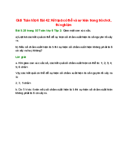 Bài 9.25 trang 93 Toán 6 Tập 2 | Kết nối tri thức Giải toán lớp 6