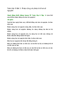 Hoạt động khởi động trang 57 Toán 6 Tập 1 | Chân trời sáng tạo Giải toán lớp 6